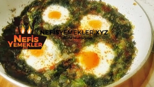 Fırında Yumurtalı Ispanak Yemeği Tarifi