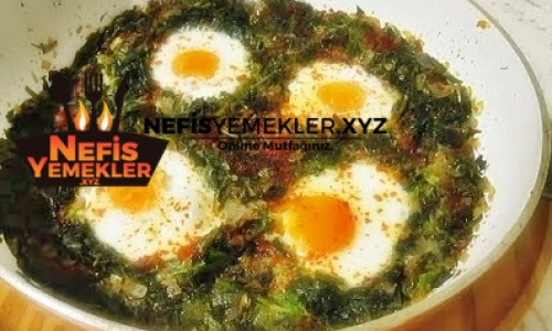 Fırında Yumurtalı Ispanak Yemeği Tarifi