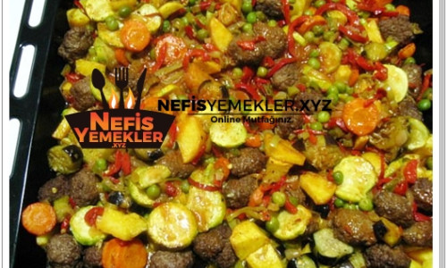 Fırında Kaşarlı Sebzeli köfte Tarifi